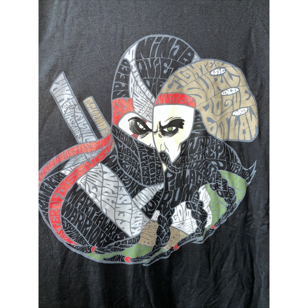 Ninja Quiet Die T-Shirt Mens Sz 3XL Black Short Sleeve Front Graphic